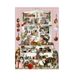 Adventsdeko & Kalender-Adventskalender "Katzen im Advent"