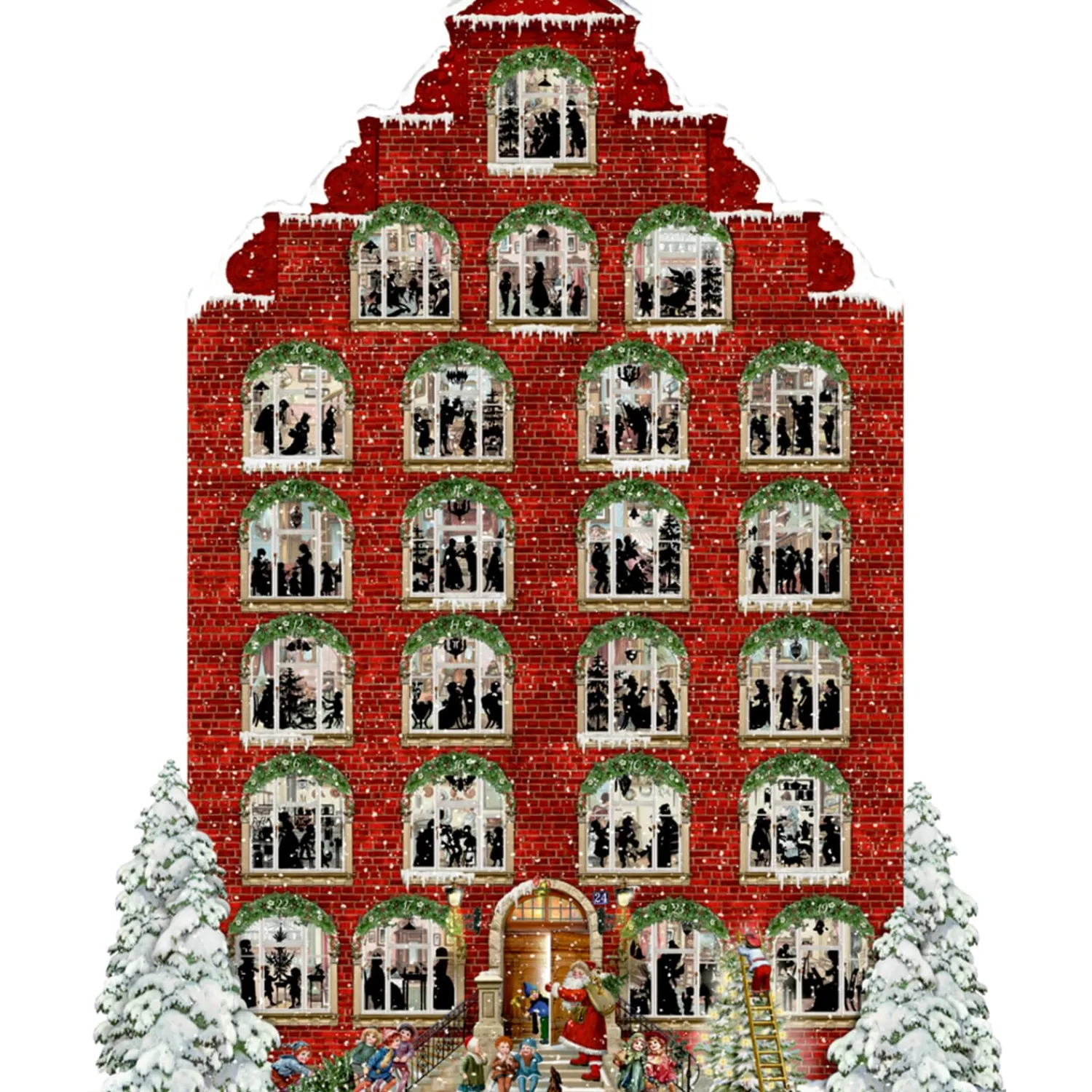 Adventsdeko & Kalender-Adventskalender "Nostalgisches Weihnachtshaus"