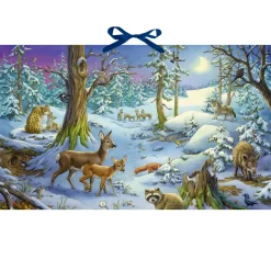 Adventsdeko & Kalender-Adventskalender "Tiere im Winterwald"