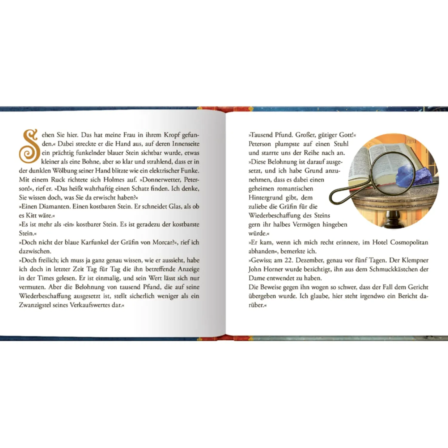 Spielzeug|Adventsdeko & Kalender-Adventskalenderbuch Sherlock Holmes "Der blaue Karfunkel"