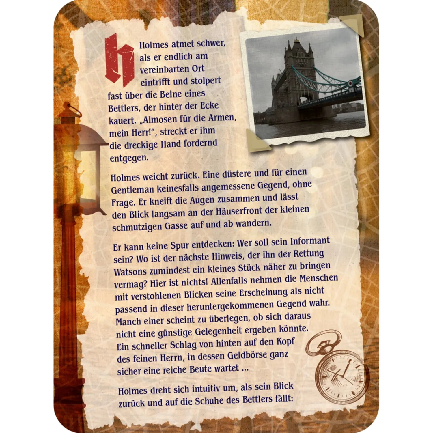 Spielzeug|Adventsdeko & Kalender-Advents-Rätselspiel "Sherlock Holmes"