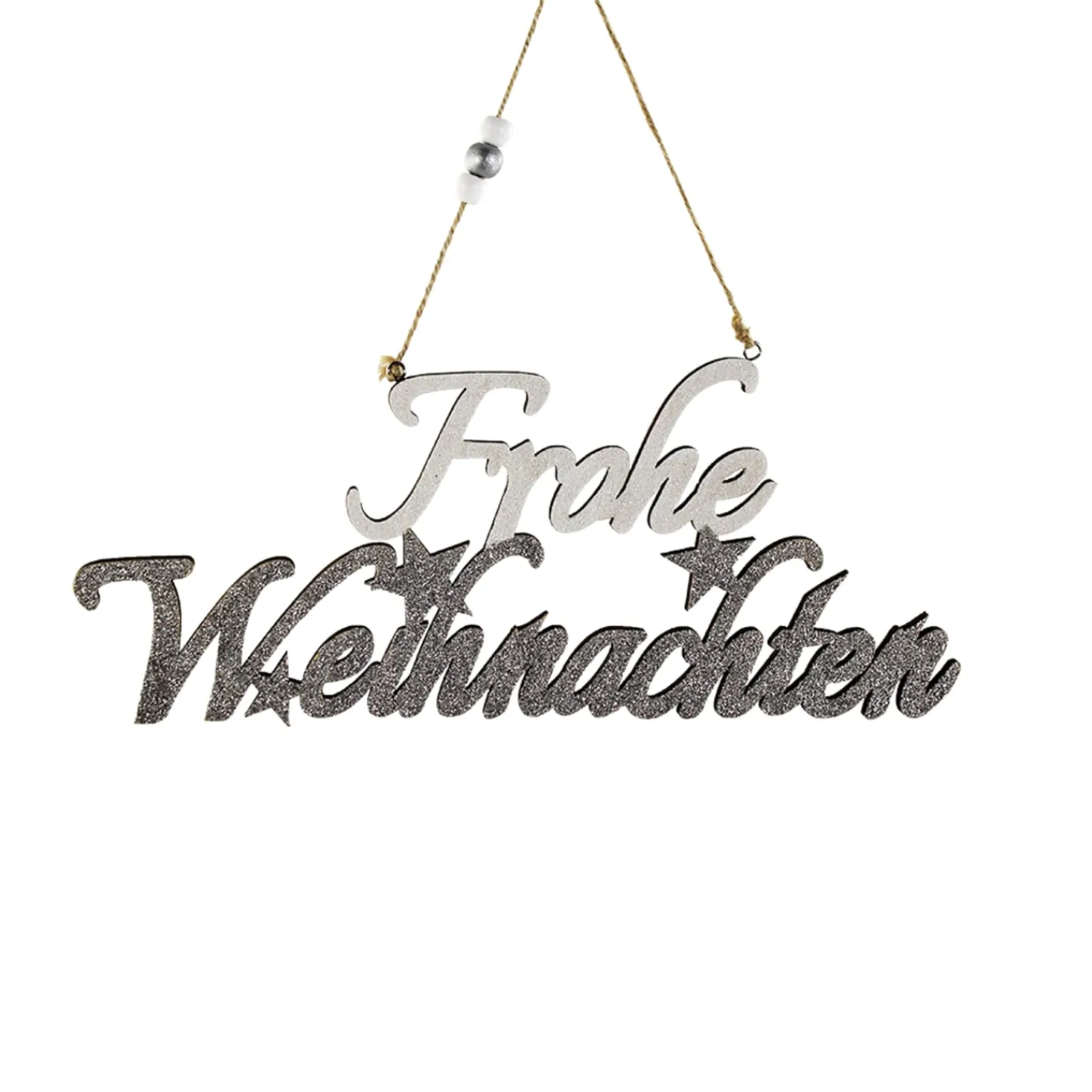 Hängedeko-Aufhänger "Frohe Weihnachten", 30cm