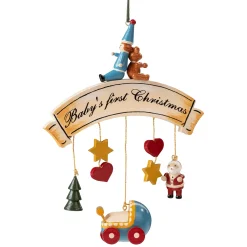 Käthes Original Christbaumschmuck Holz-Baby's erstes Weihnachtsfest