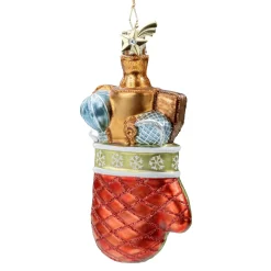 Poesie in Glas Weihnachtskugeln Aus Glas-Backhandschuh mit Utensilien