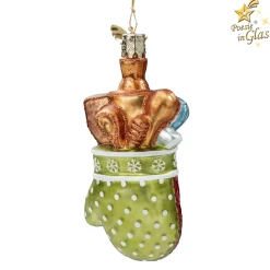 Poesie in Glas Weihnachtskugeln Aus Glas-Backhandschuh mit Utensilien