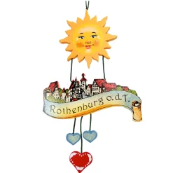 Käthes Original Rothenburg Motive|Christbaumschmuck Holz-Baumbehang "Rothenburg"