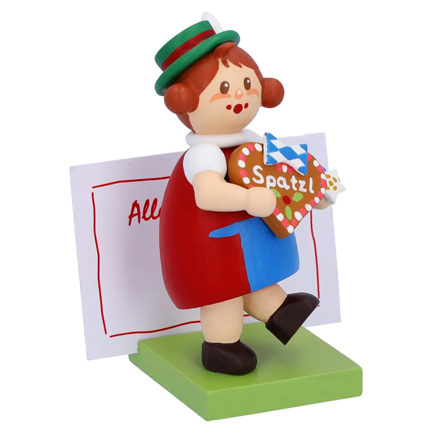 Käthes Original Deutschland Motive|Bayern Motive-Bayerin mit Herz "Spatzl"