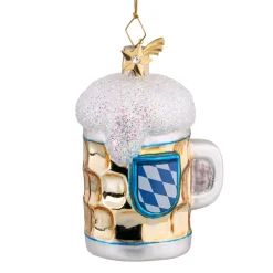 Poesie in Glas Ausgefallene Weihnachtskugeln|Weihnachtskugeln Aus Glas-Bayerischer Bierkrug, klein