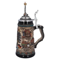 Bierkrüge|Deutschland Motive-Bierkrug mit Zinnadler