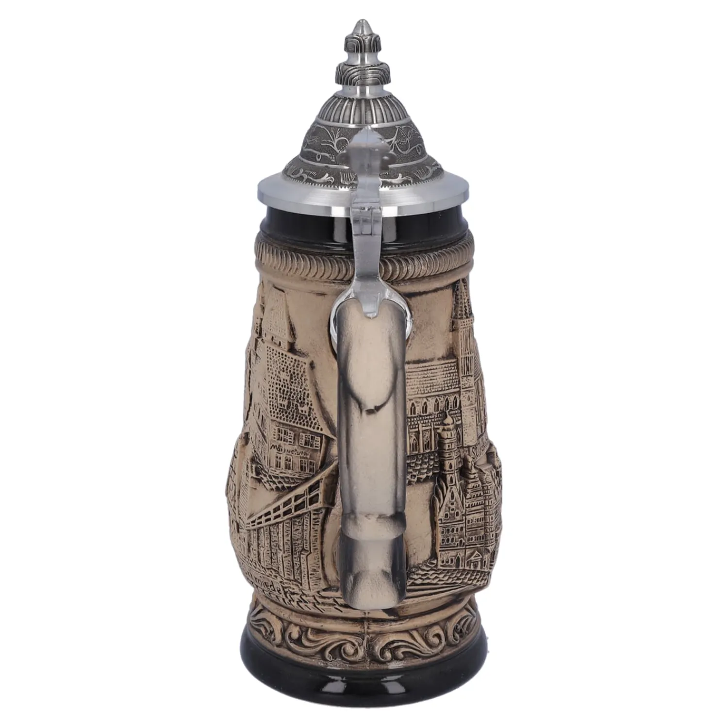 Bierkrüge|Rothenburg Motive-Bierkrug mit Zinndeckel "Rothenburg", 0,25 Liter