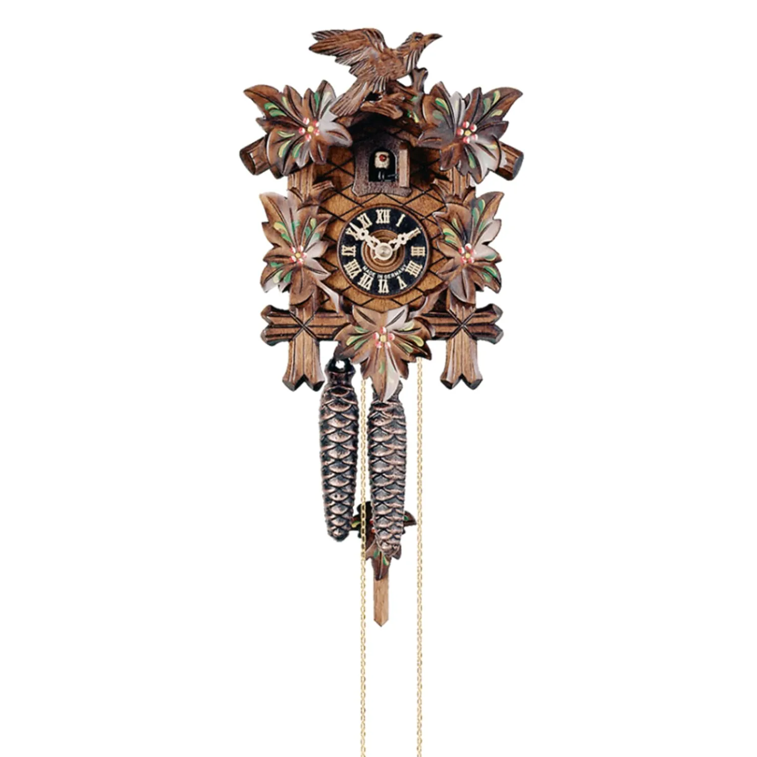 Hönes Uhren Kuckucksuhren-Blumen Kuckucksuhr