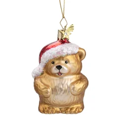 Poesie in Glas Weihnachtskugeln Aus Glas-Bärchen, Glas-Baumbehang