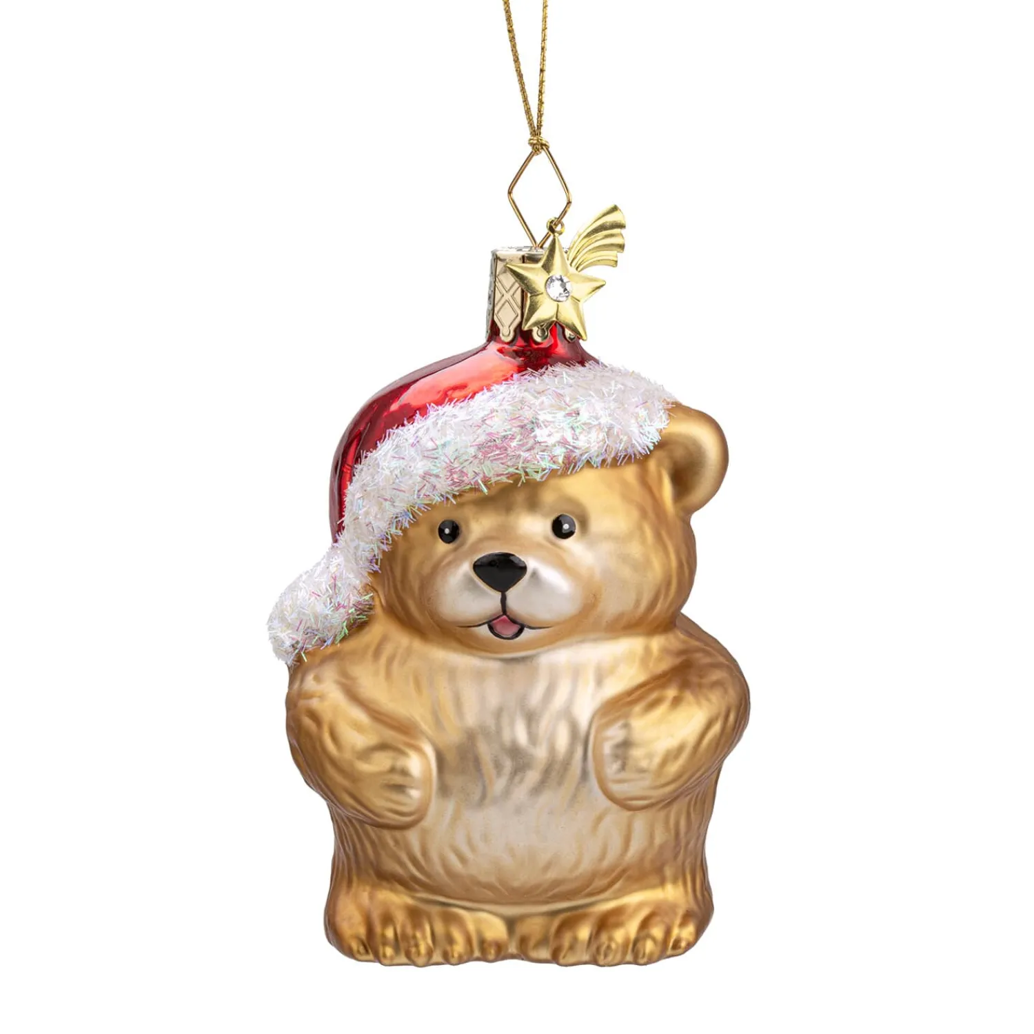 Poesie in Glas Weihnachtskugeln Aus Glas-Bärchen, Glas-Baumbehang