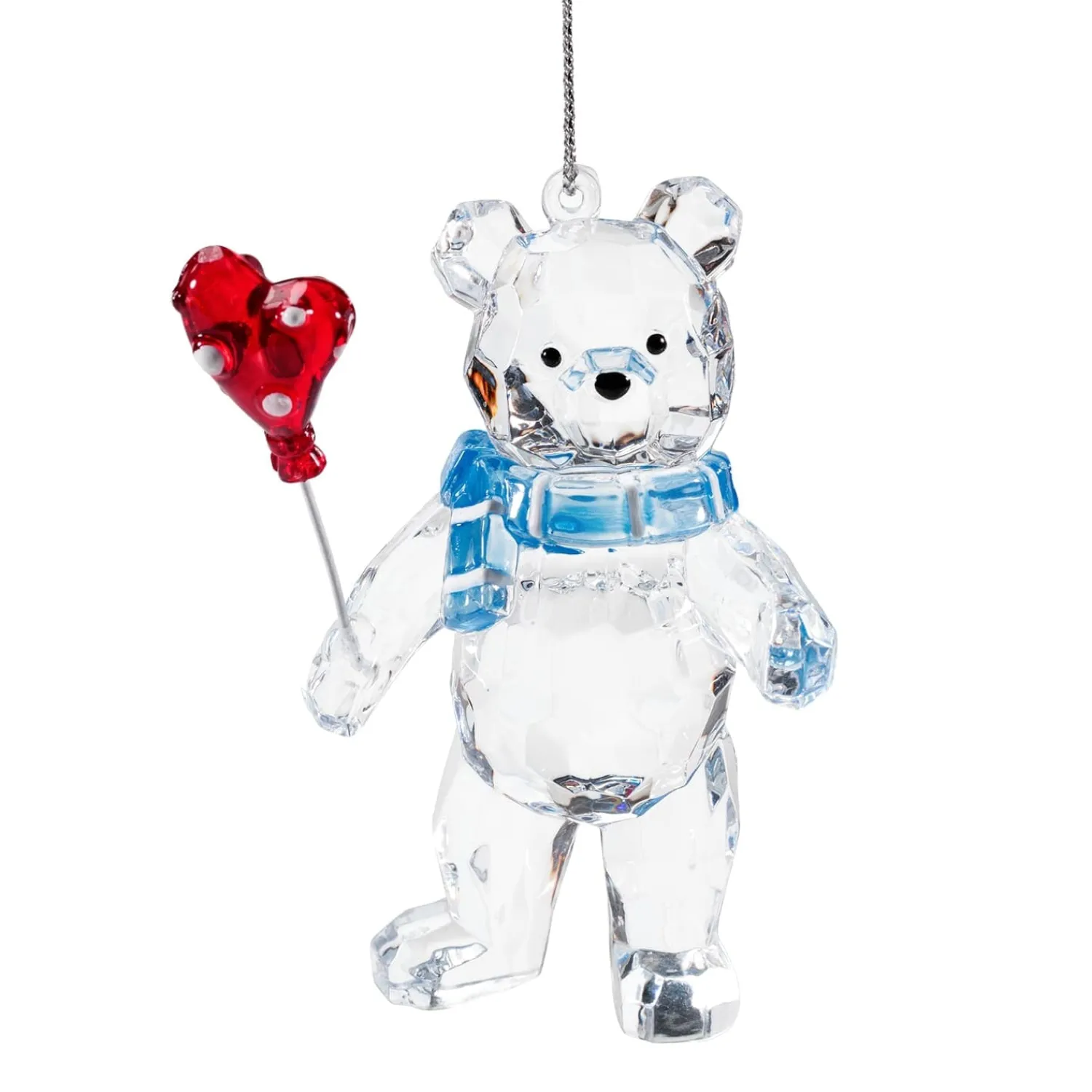 Baumschmuck Aus Acrylglas-Bärchen mit blauem Schal, Acryl