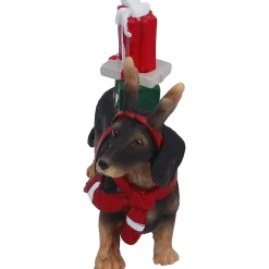 Standfiguren-Dackel mit Geschenken, Standfigur