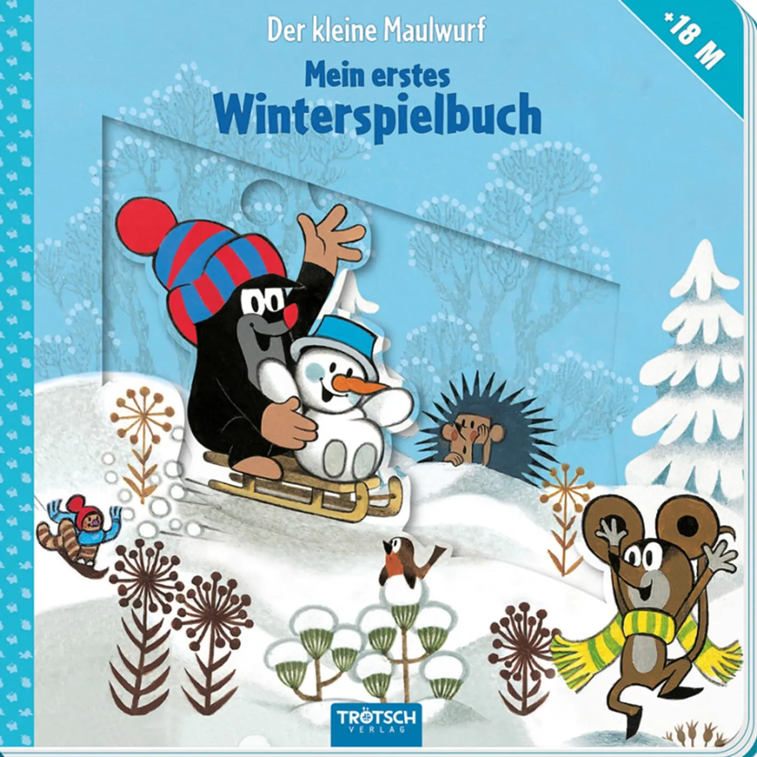 Trötsch Verlag Spielzeug|Der Kleine Maulwurf „Krtek”-Der kleine Maulwurf Winterspielbuch