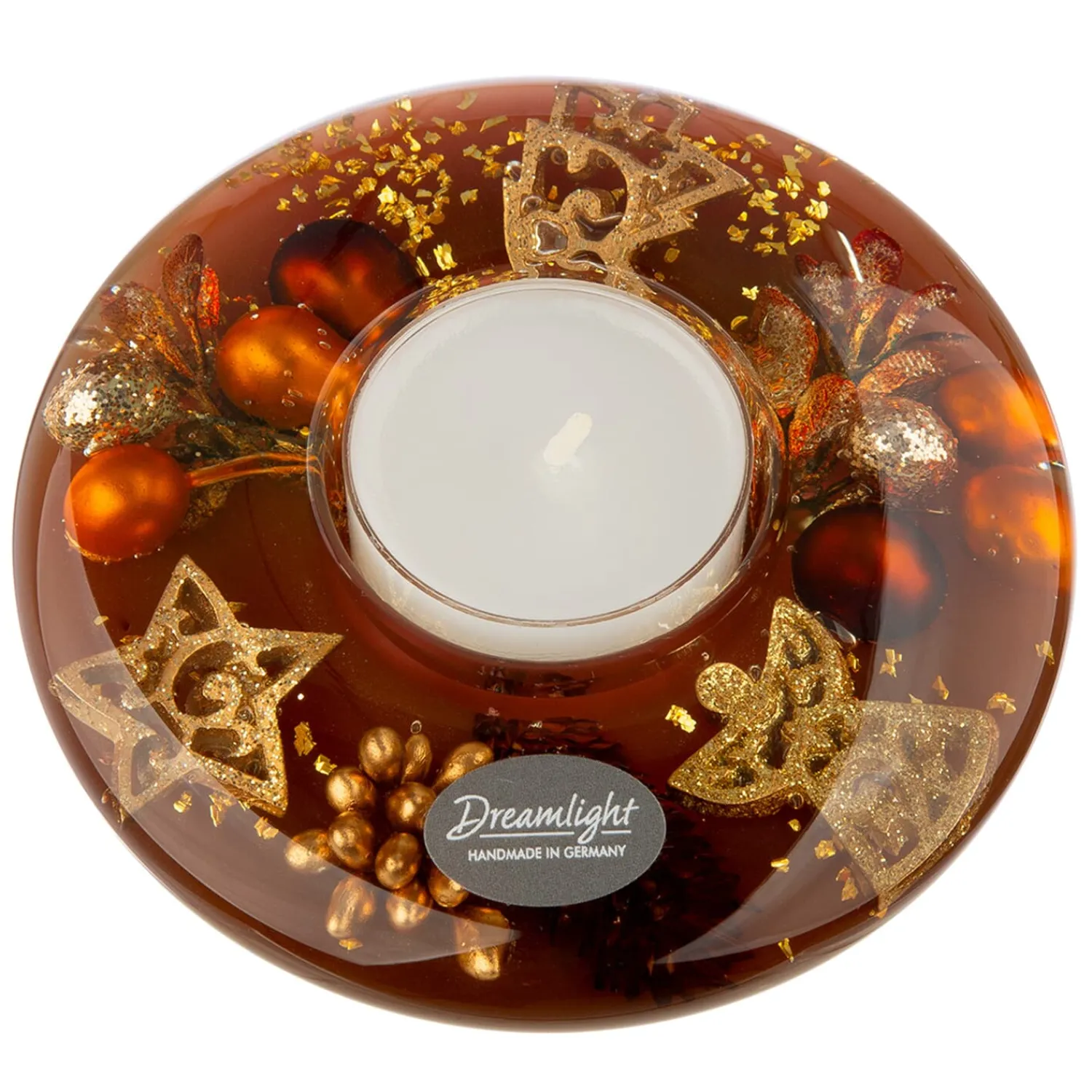 Kerzen & Teelichthalter-Dreamlight "Christmas Ornaments" - Kerzenhalter Ufo Mini