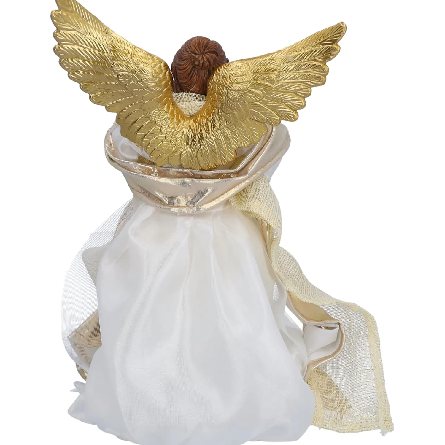 Standfiguren-Engel, beige/goldfarben, Standfigur