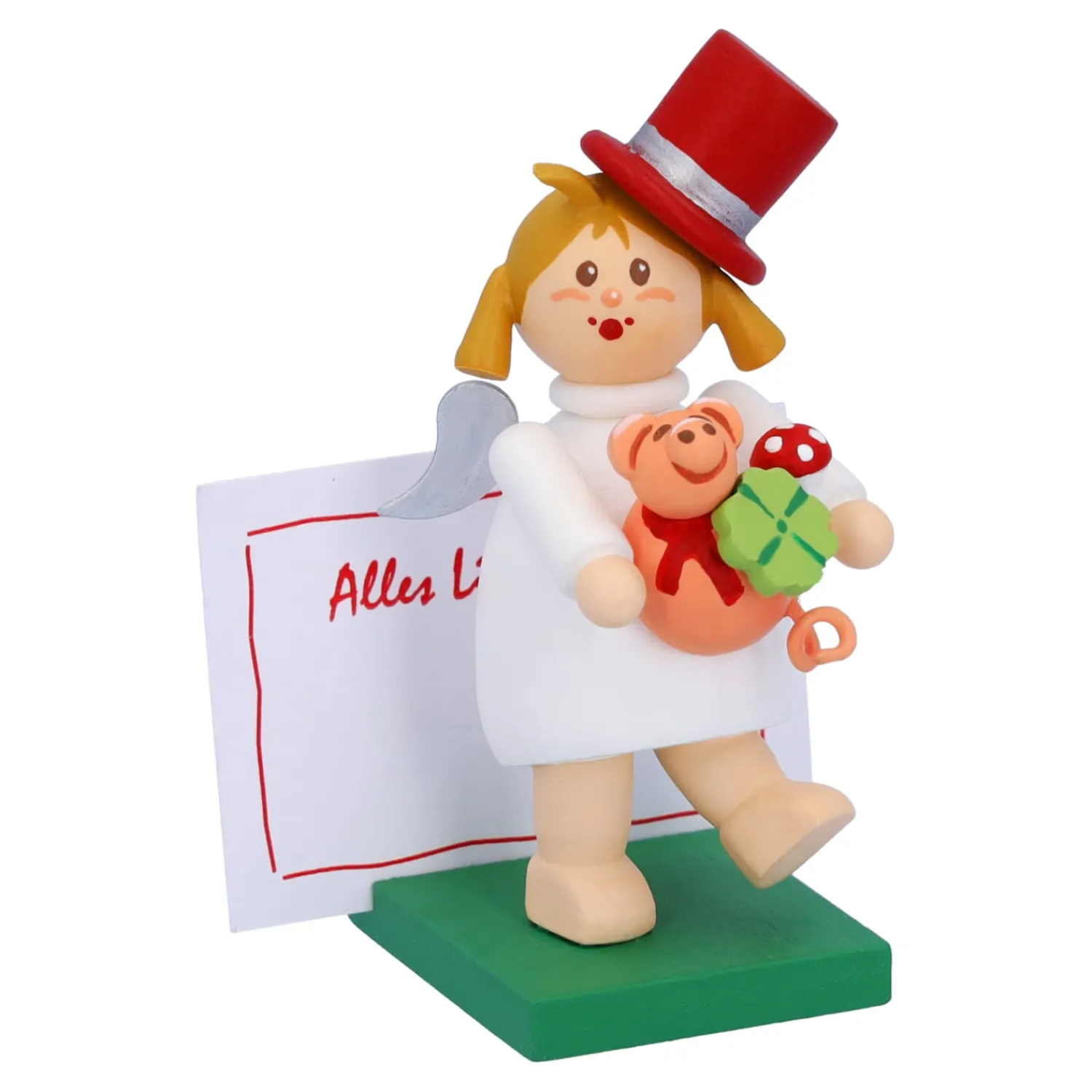 Käthes Original Käthes Original Figuren-Engel mit Glücksbringern "Viel Glück"