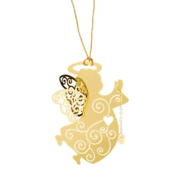 Weihnachtsbaumanhänger|Baumschmuck Aus Messing-Engel, vergoldet