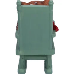 Standfiguren-Eule auf Schaukelstuhl, Standfigur