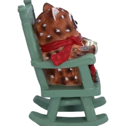 Standfiguren-Eule auf Schaukelstuhl, Standfigur