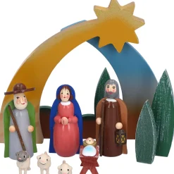 Käthes Original Krippen Und Krippenfiguren-Figurenset "Heilige Familie"