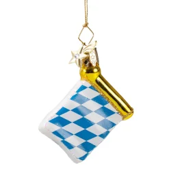 Poesie in Glas Bayern Motive|Weihnachtskugeln Aus Glas-Flagge Bayern