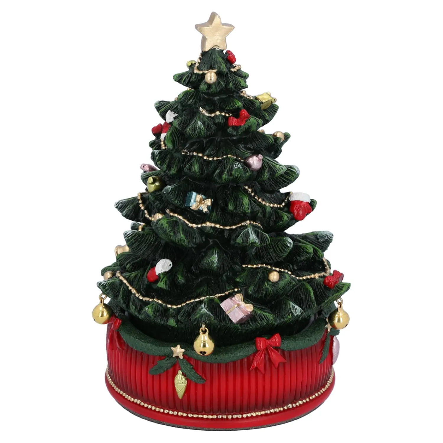 Spieluhr Weihnachten-Geschmücktes Weihnachtsbäumchen, Musikdose