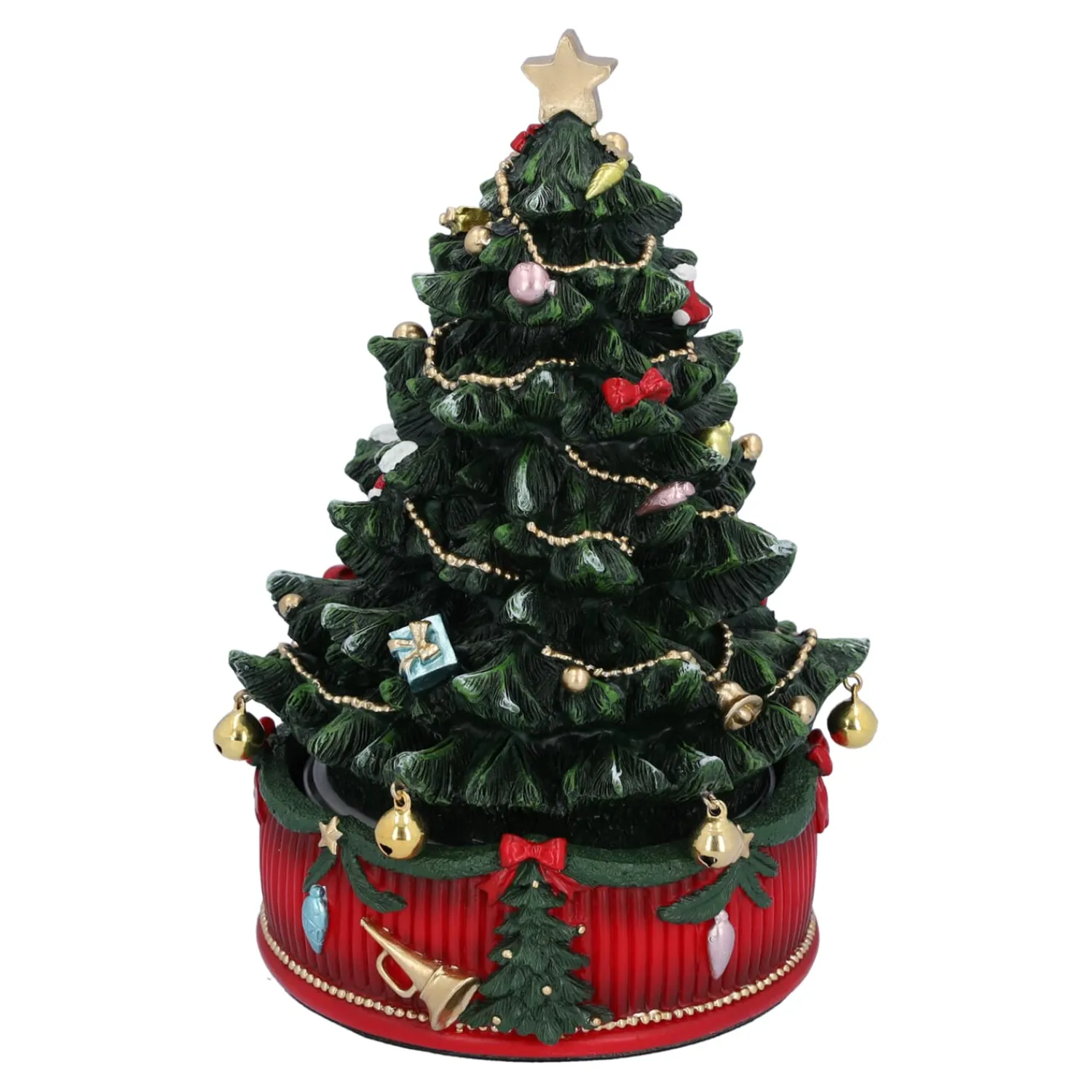 Spieluhr Weihnachten-Geschmücktes Weihnachtsbäumchen, Musikdose