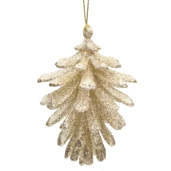 Baumschmuck Aus Kunstharz-Glitzernder Zapfen