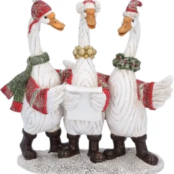 Außergewöhnliche Weihnachtsdeko|Standfiguren-Gänse-Chor