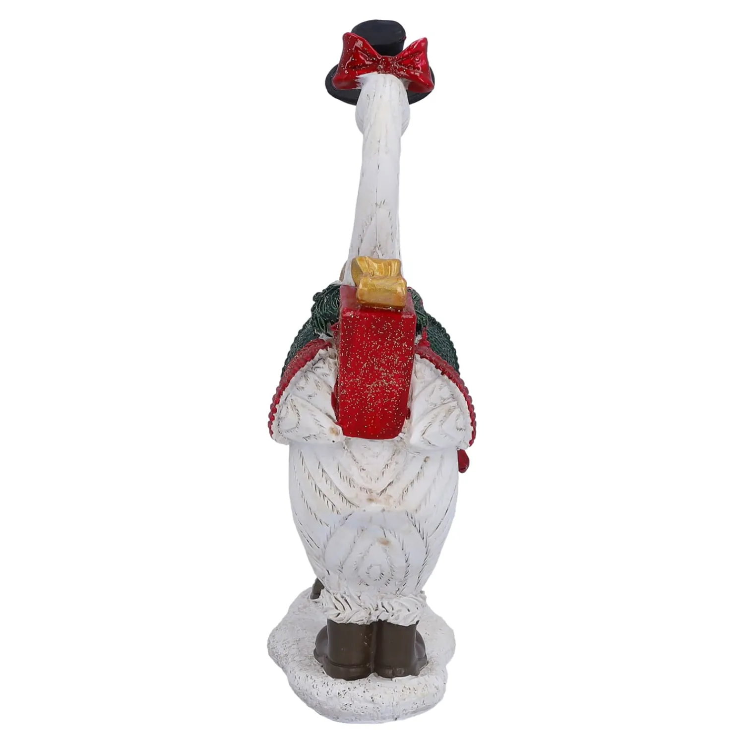 Standfiguren-Gänsepaar mit Geschenk und Herz