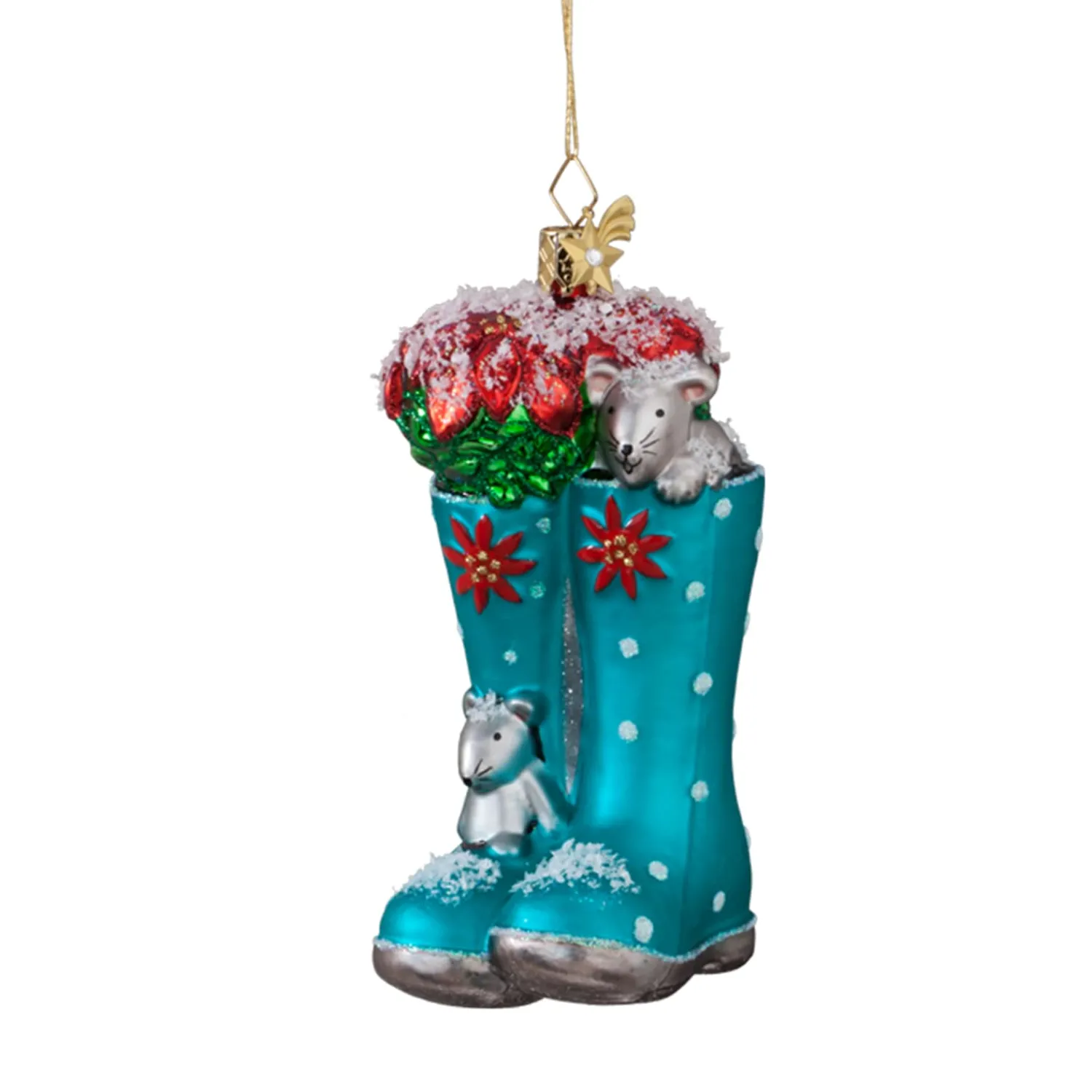 Poesie in Glas Weihnachtskugeln Aus Glas-Gummistiefel