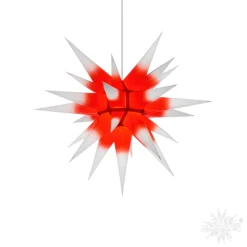 Herrnhuter Sterne Sterne-Herrnhuter Papierstern, rot/weiß, 60 cm