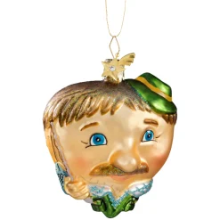 Poesie in Glas Weihnachtskugeln Aus Glas-Herz Angler