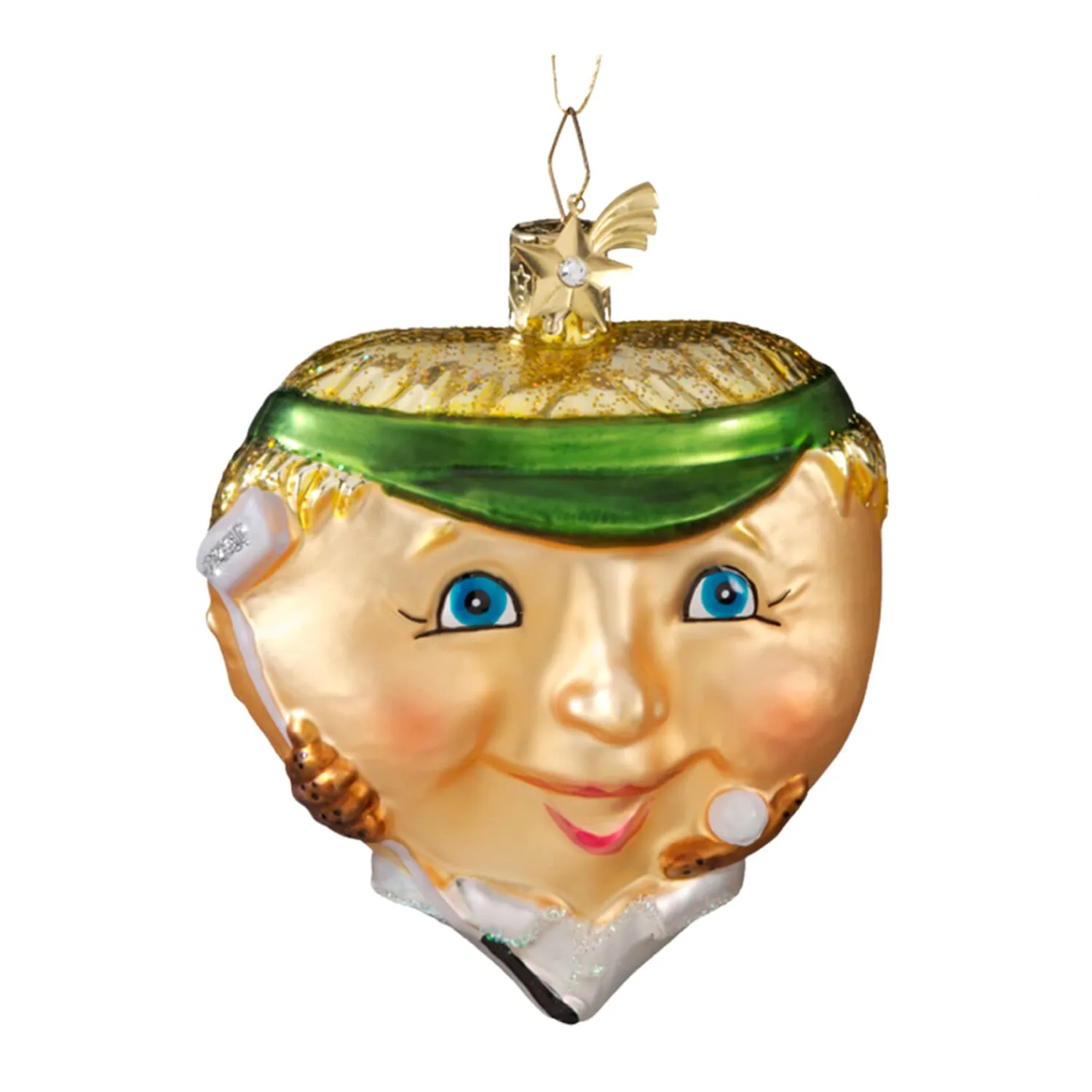 Poesie in Glas Weihnachtskugeln Aus Glas-Herz Golfer