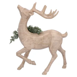 Standfiguren-Hirsch mit Waldmuster stehend