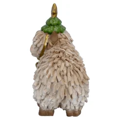 Standfiguren-Hochlandrind mit grüner Mütze, Standfigur