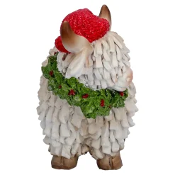 Standfiguren-Hochlandrind mit roter Mütze, Standfigur