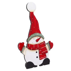 Standfiguren-Holzaufsteller Schneemann