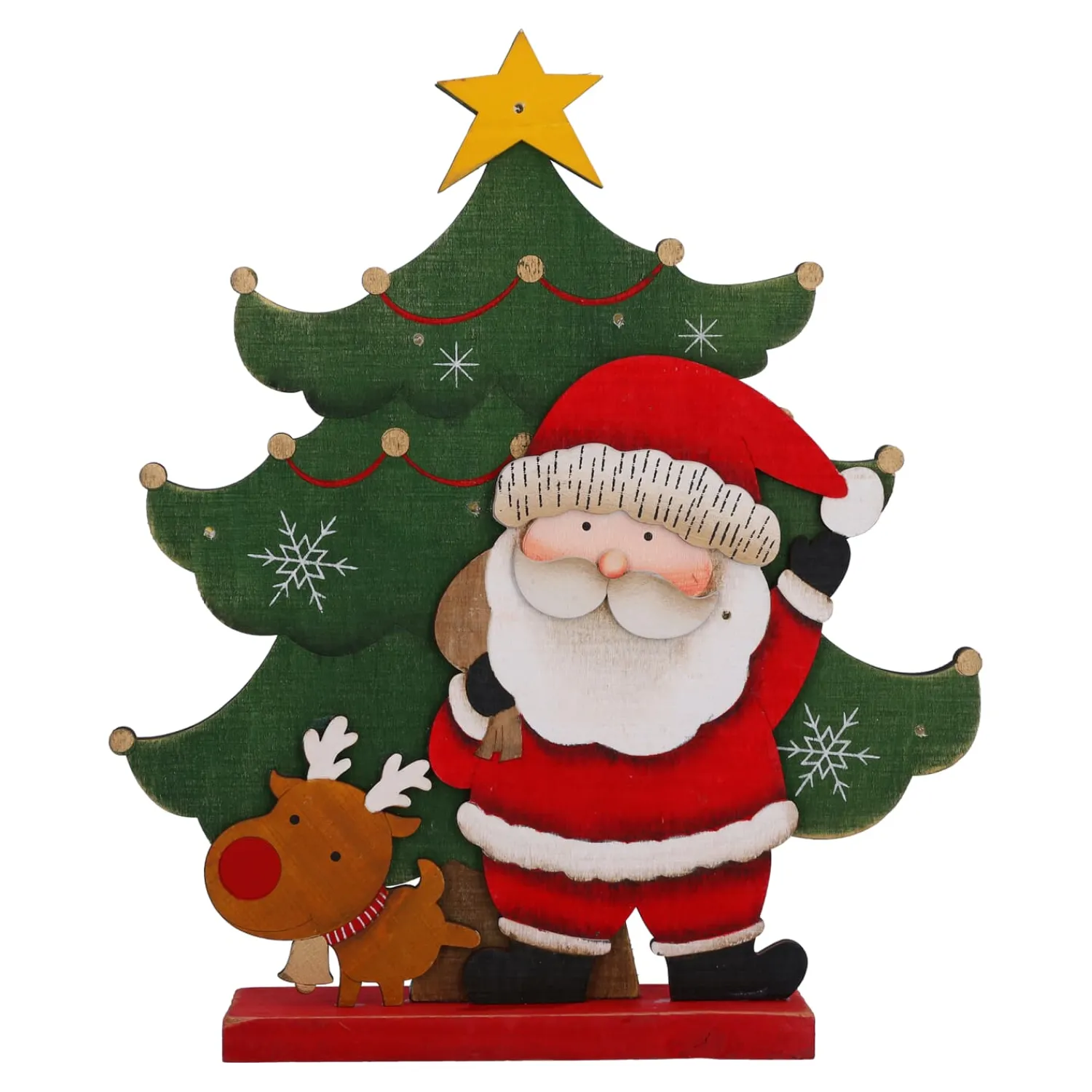 Standfiguren-Holzaufsteller "Weihnachtsfreunde"