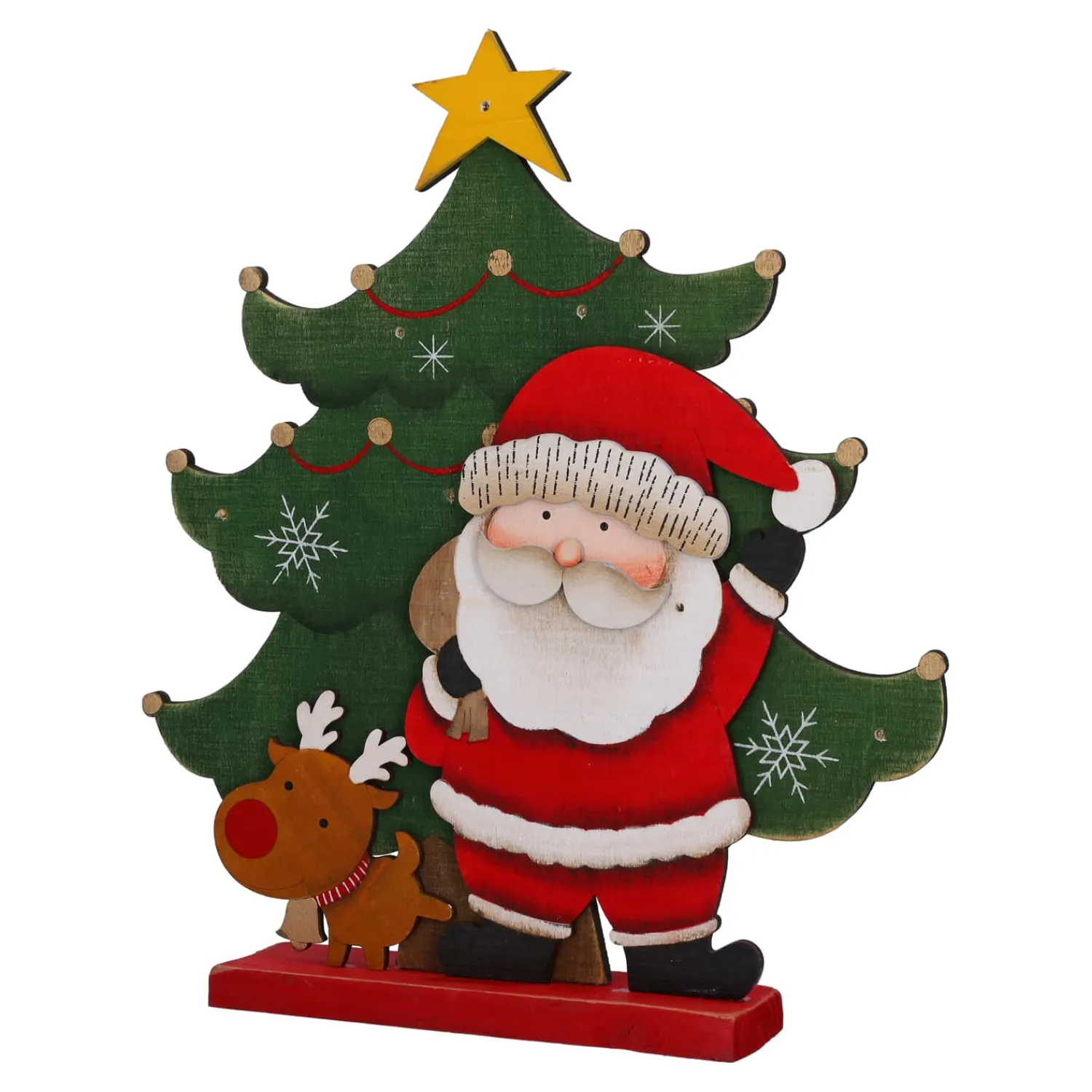 Standfiguren-Holzaufsteller "Weihnachtsfreunde"