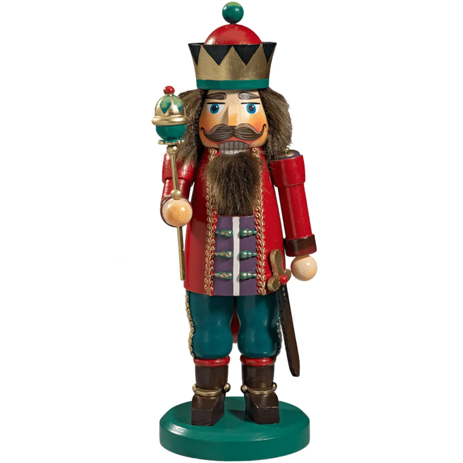 Käthes Original Nussknacker Figuren-Holzknackl "König", rot, 25 cm