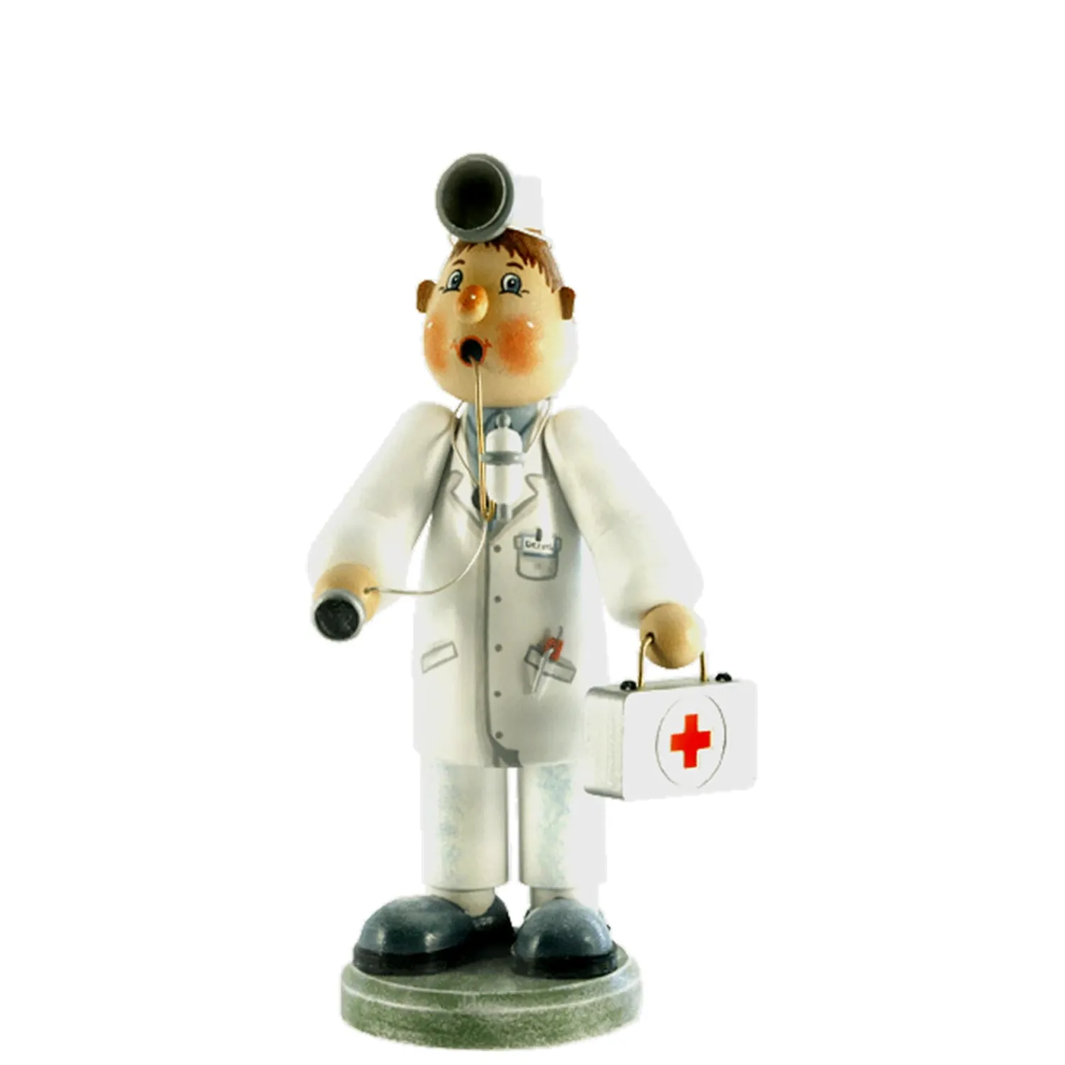 Käthes Original Räuchermänner-Holzknoddl "Arzt", Räuchermännchen