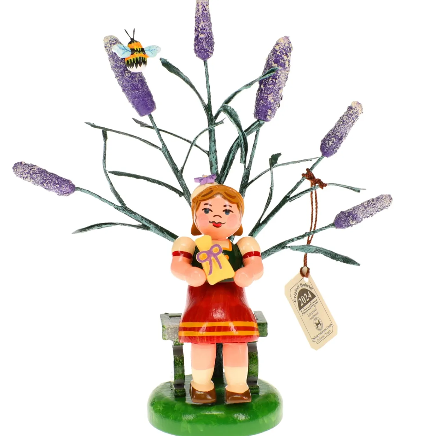 Hubrig Volkskunst Hubrig Miniaturen-Hubrig Jahresfigur 2024 - Lavendel