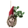 Baumschmuck Aus Filz-Igel mit Mistelzweig aus Filz