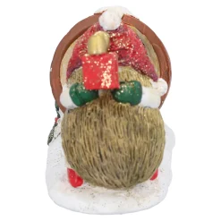 Außergewöhnliche Weihnachtsdeko|Standfiguren-Igelpaar im Blumentopf