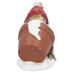 Außergewöhnliche Weihnachtsdeko|Standfiguren-Igelpaar im Blumentopf