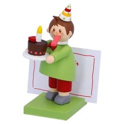 Käthes Original Käthes Original Figuren-Junge mit Torte "Herzlichen Glückwunsch"